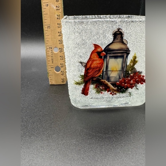 NEW Ice-Look Cardinal Memorial Votive Candle with Timer Memory Candle Gift - Picture 3 of 7